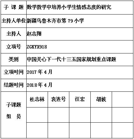 数学教学中培养小学生情感态度的研究赵志翔